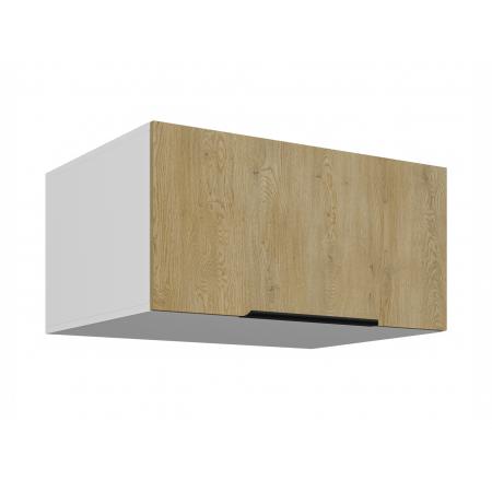 Szafka kuchenna okapowa 80 cm głęboka CREMA dąb cremona / biały mat 80 NAGU-36 1F